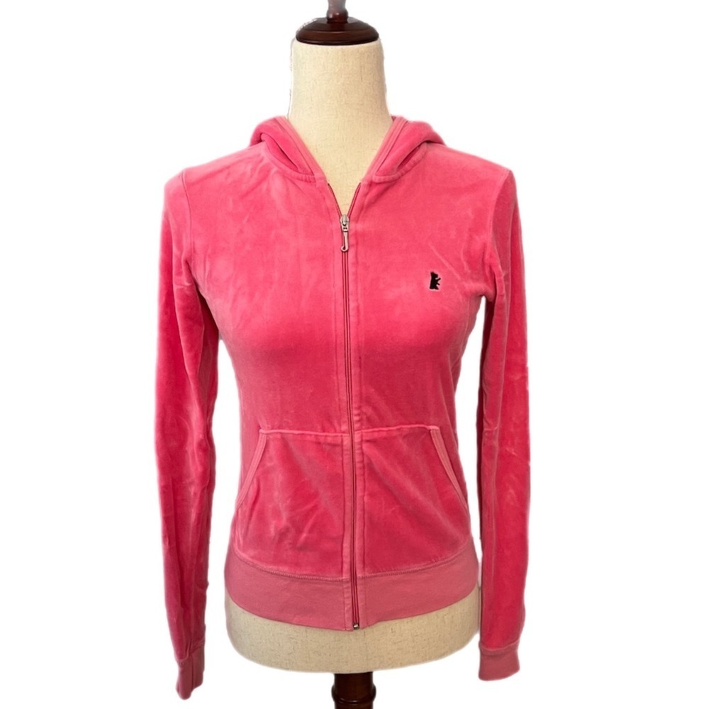 Juicy Couture Rare Pink Vintage Track Suit Hoodie - Size Medium